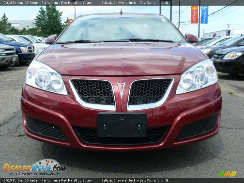 2010 Pontiac G6 Sedan Performance Red Metallic / Ebony Photo #2
