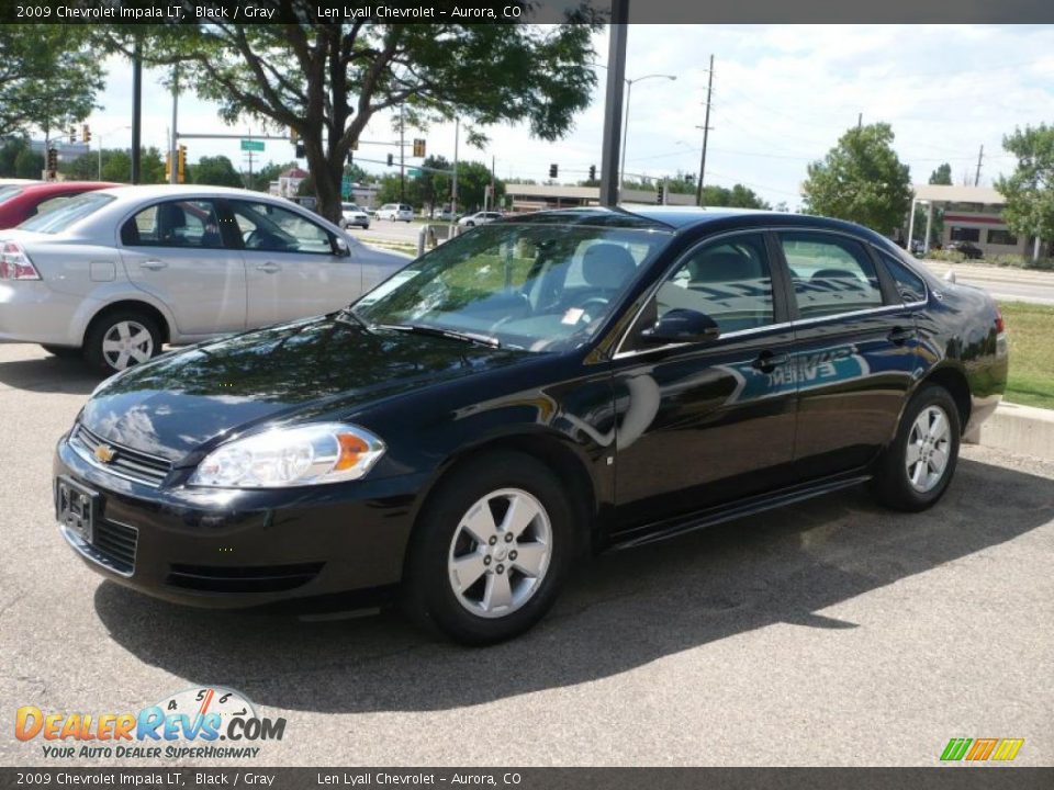 2009 Chevrolet Impala LT Black / Gray Photo #2