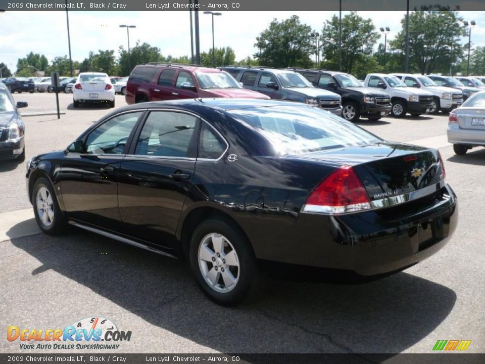 2009 Chevrolet Impala LT Black / Gray Photo #4