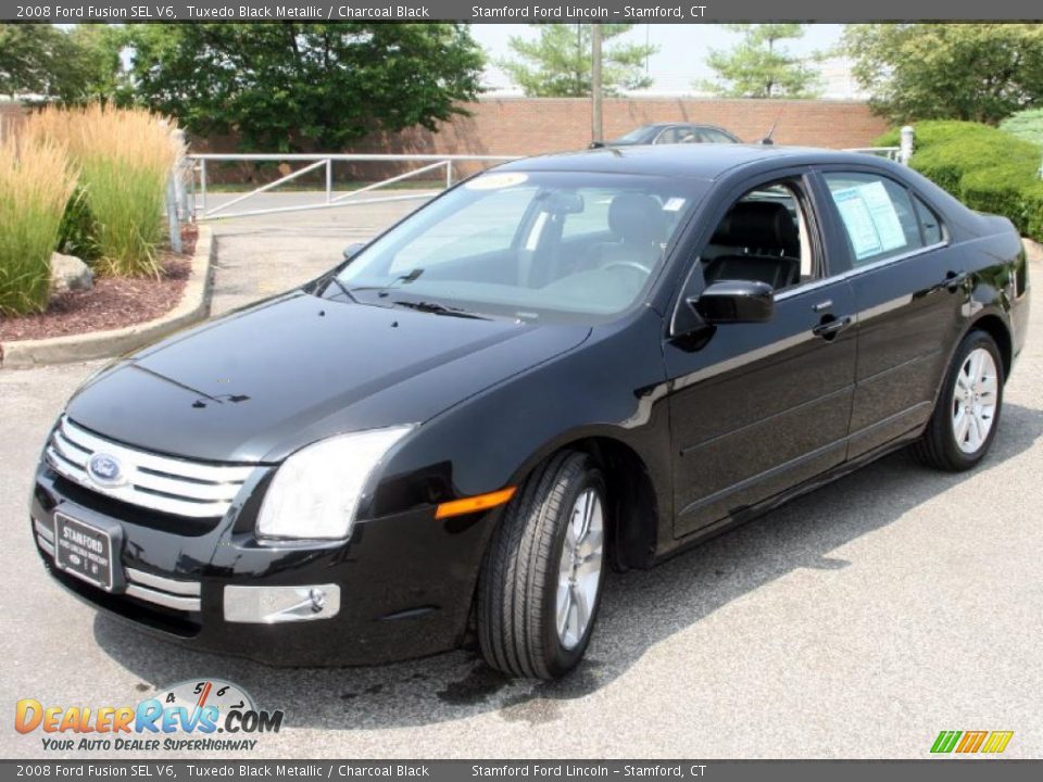 2008 Ford Fusion SEL V6 Tuxedo Black Metallic / Charcoal Black Photo #1