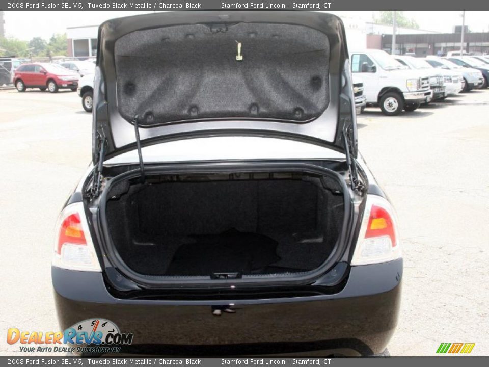 2008 Ford Fusion SEL V6 Tuxedo Black Metallic / Charcoal Black Photo #9