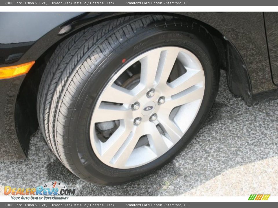 2008 Ford Fusion SEL V6 Tuxedo Black Metallic / Charcoal Black Photo #14