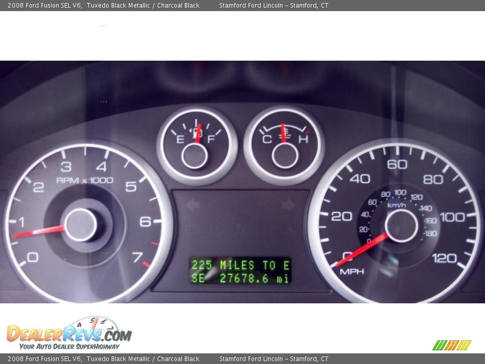 2008 Ford Fusion SEL V6 Tuxedo Black Metallic / Charcoal Black Photo #18