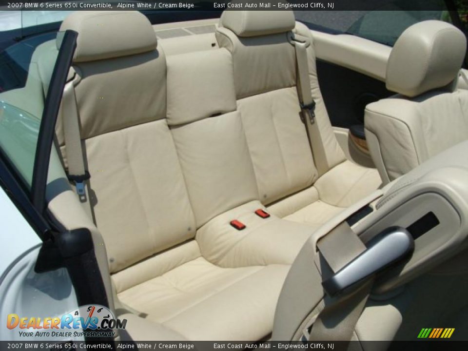 2007 BMW 6 Series 650i Convertible Alpine White / Cream Beige Photo #13