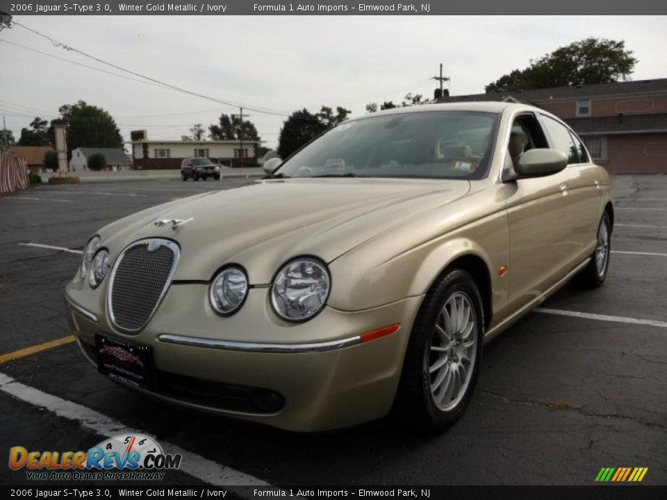 2006 Jaguar S-Type 3.0 Winter Gold Metallic / Ivory Photo #1