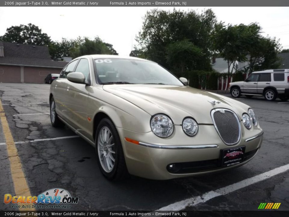 2006 Jaguar S-Type 3.0 Winter Gold Metallic / Ivory Photo #2