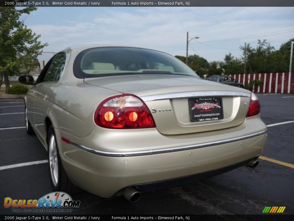 2006 Jaguar S-Type 3.0 Winter Gold Metallic / Ivory Photo #4