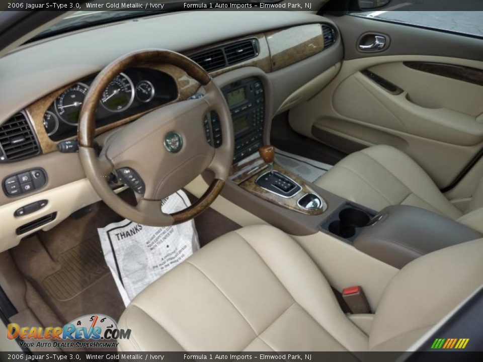 2006 Jaguar S-Type 3.0 Winter Gold Metallic / Ivory Photo #5