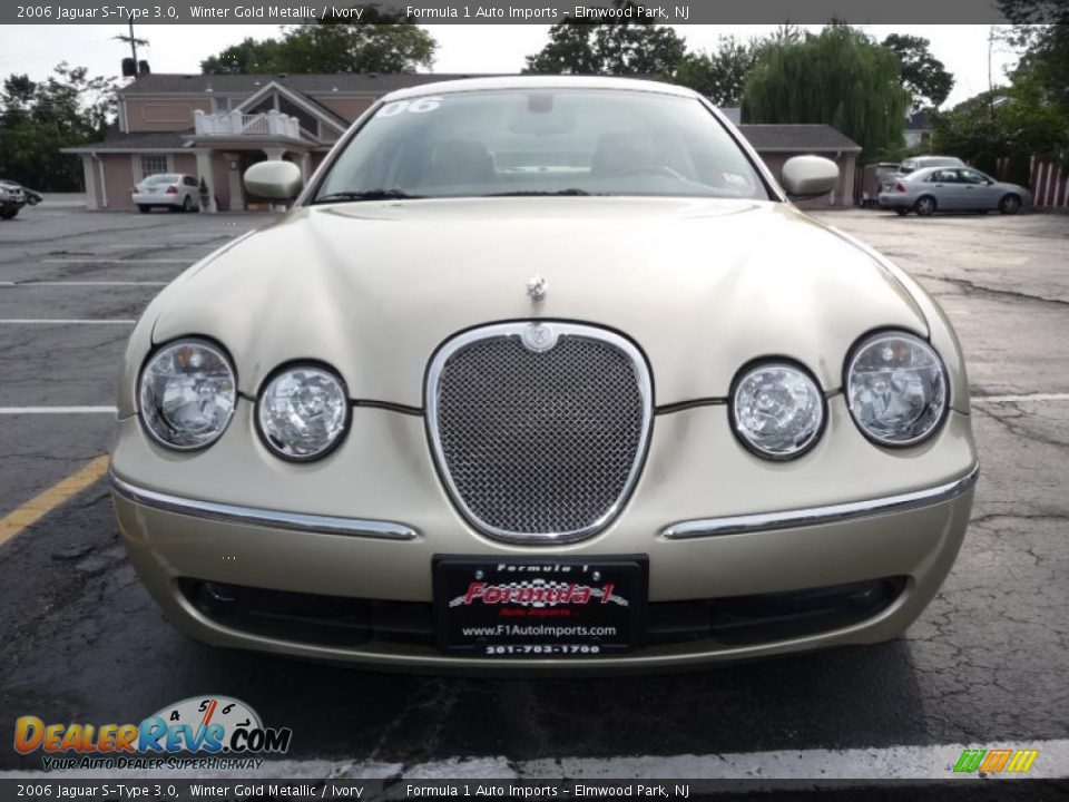 2006 Jaguar S-Type 3.0 Winter Gold Metallic / Ivory Photo #8