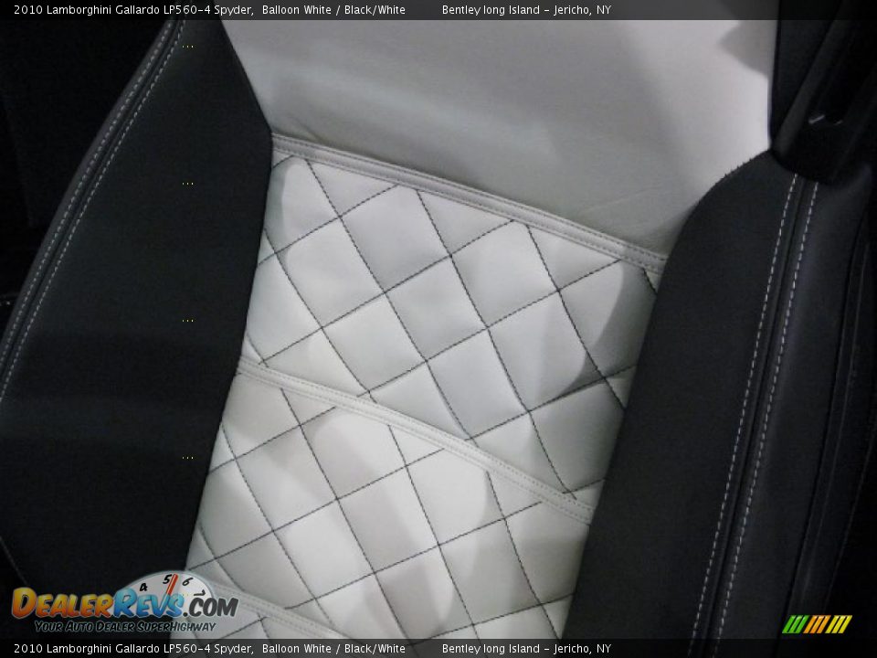 2010 Lamborghini Gallardo LP560-4 Spyder Balloon White / Black/White Photo #13