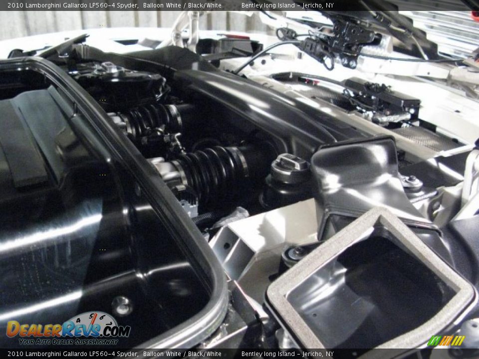 2010 Lamborghini Gallardo LP560-4 Spyder Balloon White / Black/White Photo #18