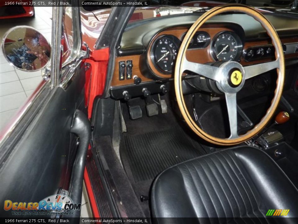 Black Interior - 1966 Ferrari 275 GTS Photo #17