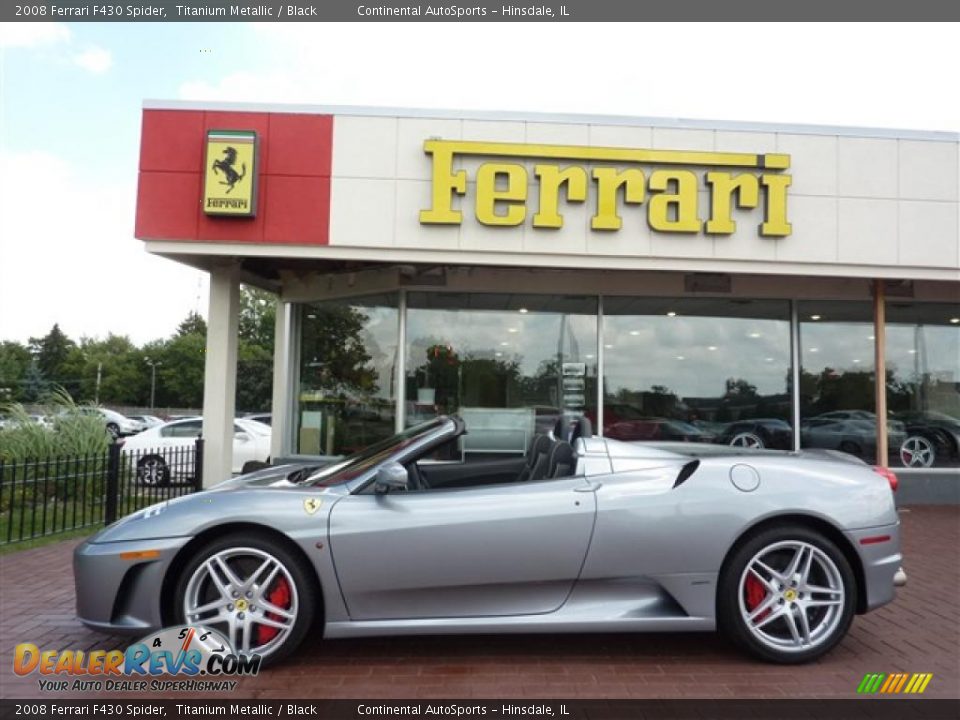 2008 Ferrari F430 Spider Titanium Metallic / Black Photo #1