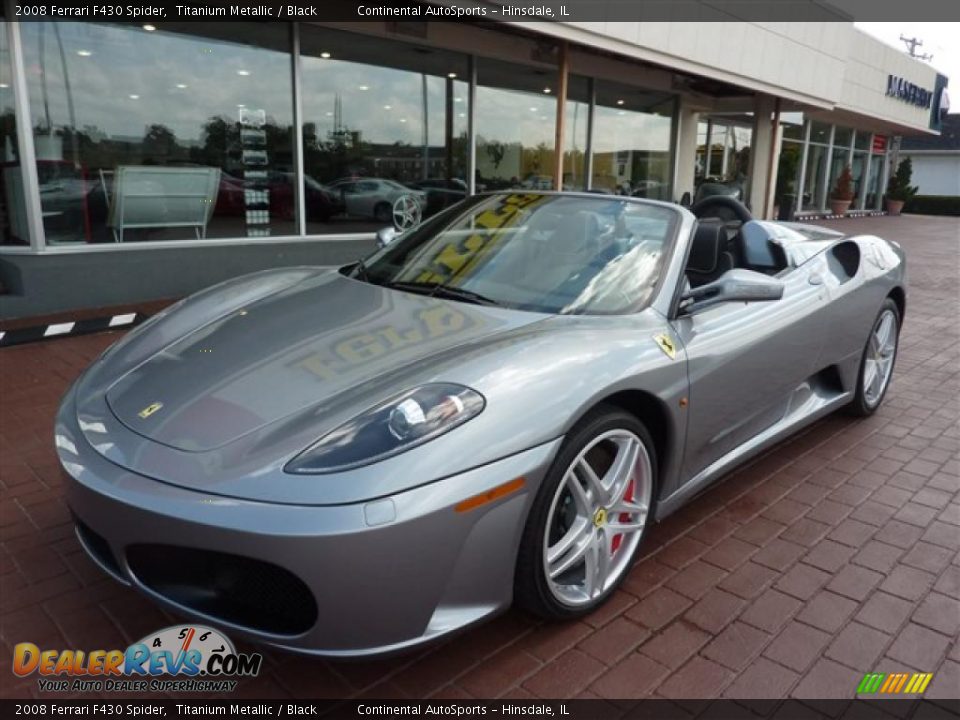 2008 Ferrari F430 Spider Titanium Metallic / Black Photo #2
