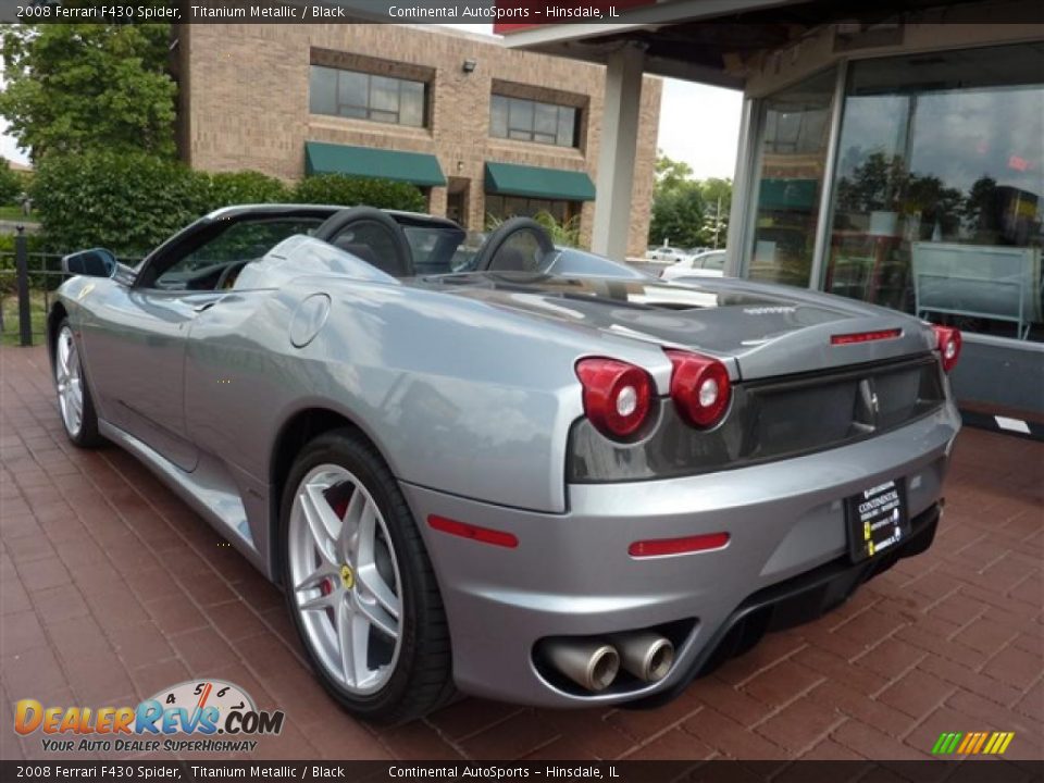 2008 Ferrari F430 Spider Titanium Metallic / Black Photo #3