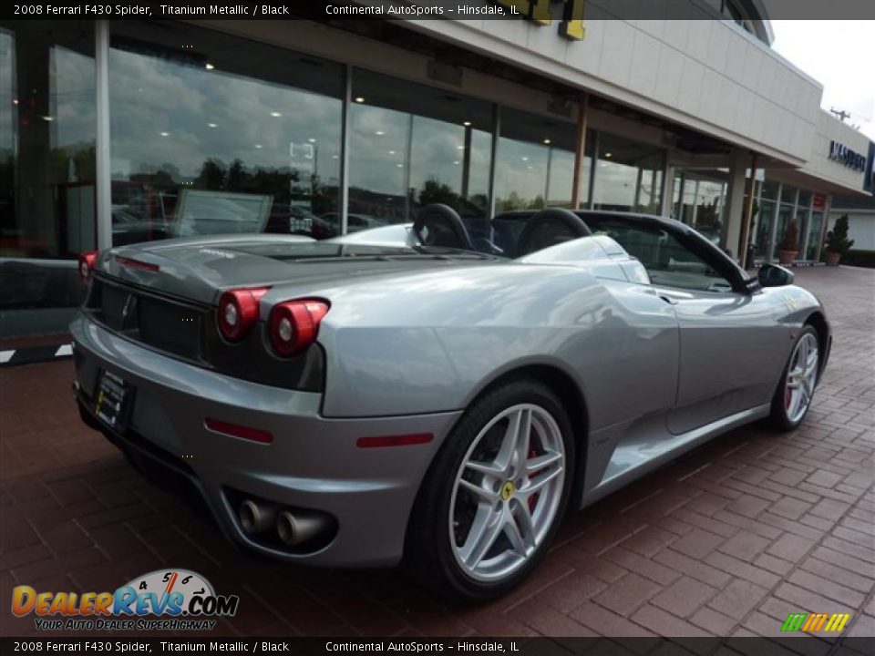 2008 Ferrari F430 Spider Titanium Metallic / Black Photo #4