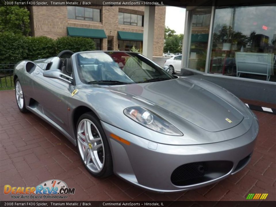 2008 Ferrari F430 Spider Titanium Metallic / Black Photo #5