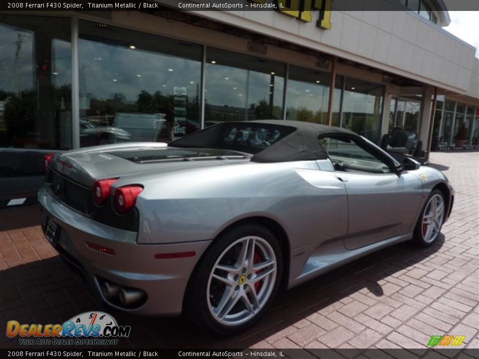 2008 Ferrari F430 Spider Titanium Metallic / Black Photo #9