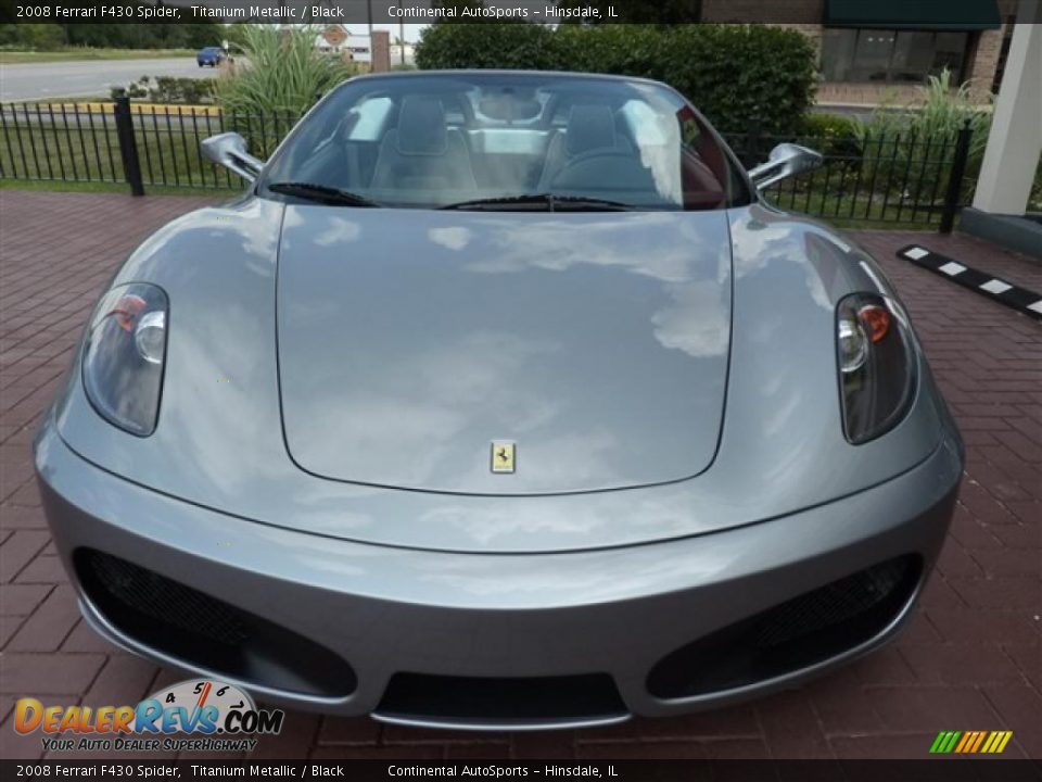 2008 Ferrari F430 Spider Titanium Metallic / Black Photo #11