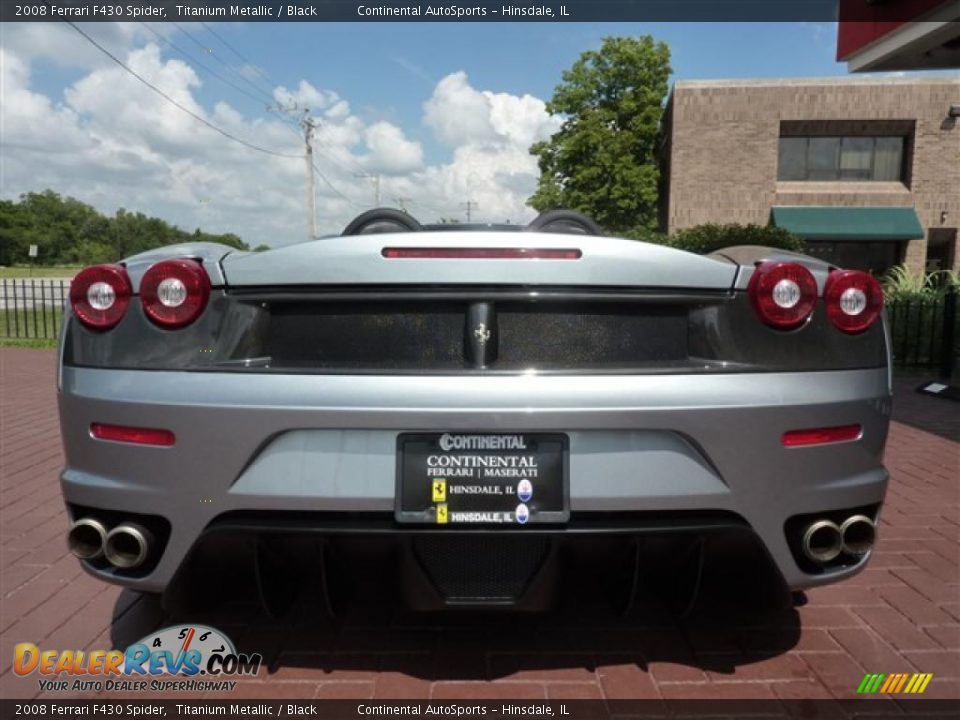 2008 Ferrari F430 Spider Titanium Metallic / Black Photo #13
