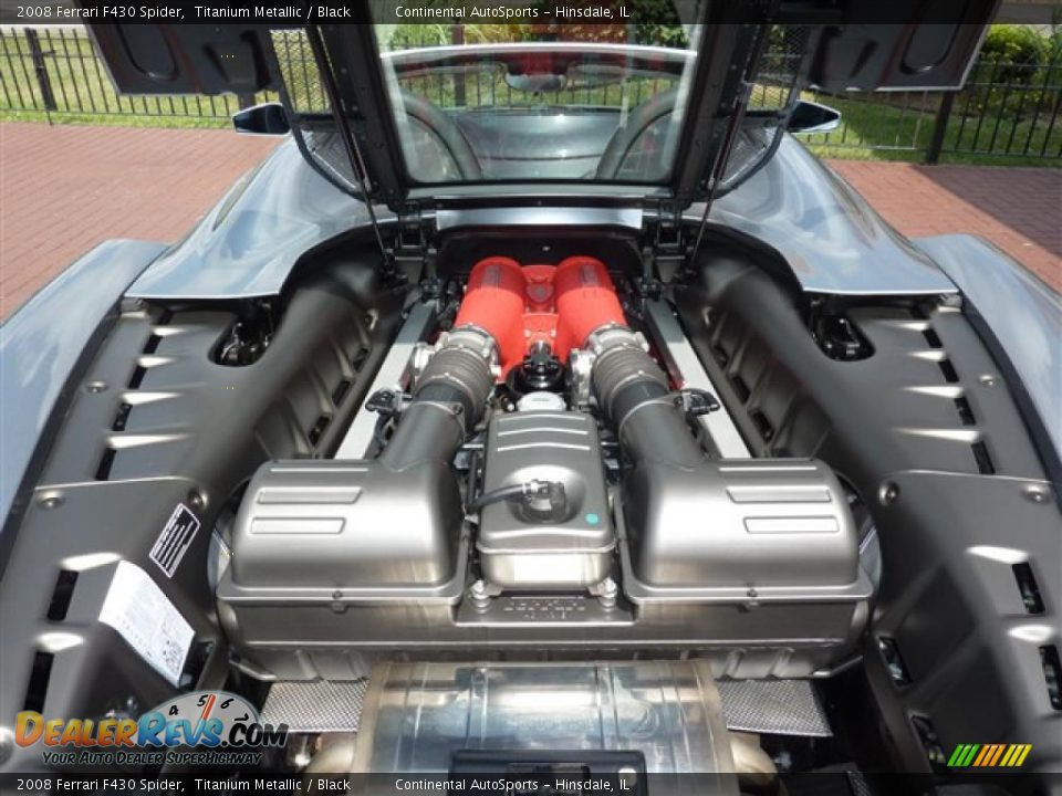 2008 Ferrari F430 Spider Titanium Metallic / Black Photo #14