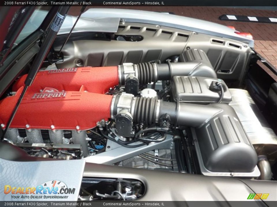 2008 Ferrari F430 Spider Titanium Metallic / Black Photo #16