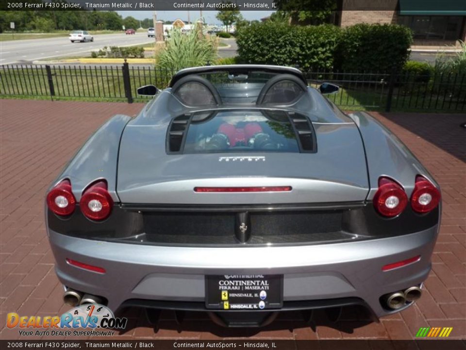 2008 Ferrari F430 Spider Titanium Metallic / Black Photo #17