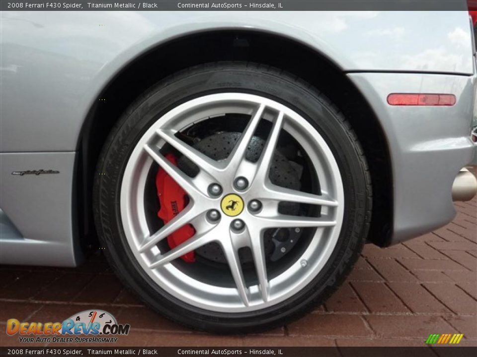 2008 Ferrari F430 Spider Titanium Metallic / Black Photo #18