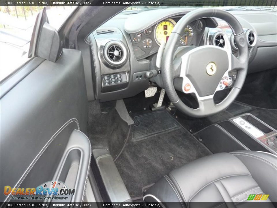 2008 Ferrari F430 Spider Titanium Metallic / Black Photo #19