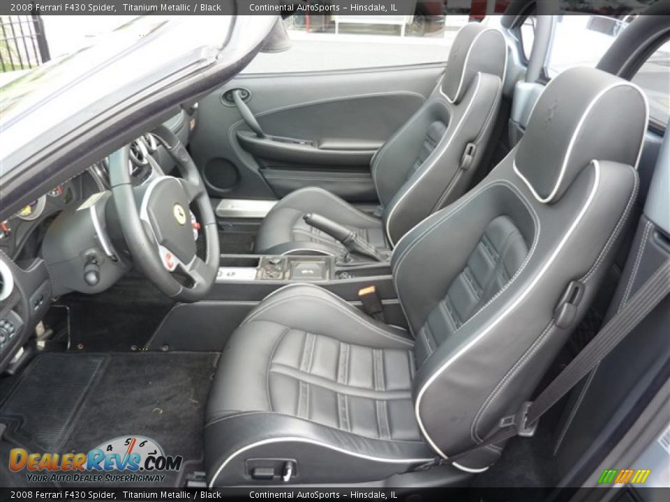 2008 Ferrari F430 Spider Titanium Metallic / Black Photo #20