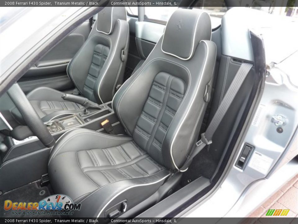 2008 Ferrari F430 Spider Titanium Metallic / Black Photo #21