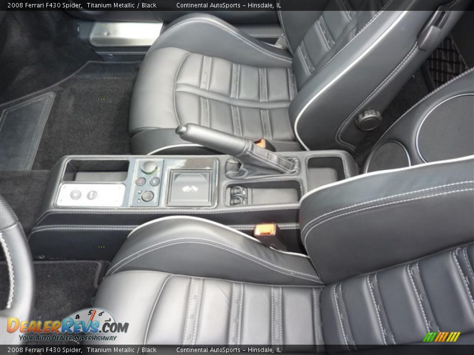 2008 Ferrari F430 Spider Titanium Metallic / Black Photo #22