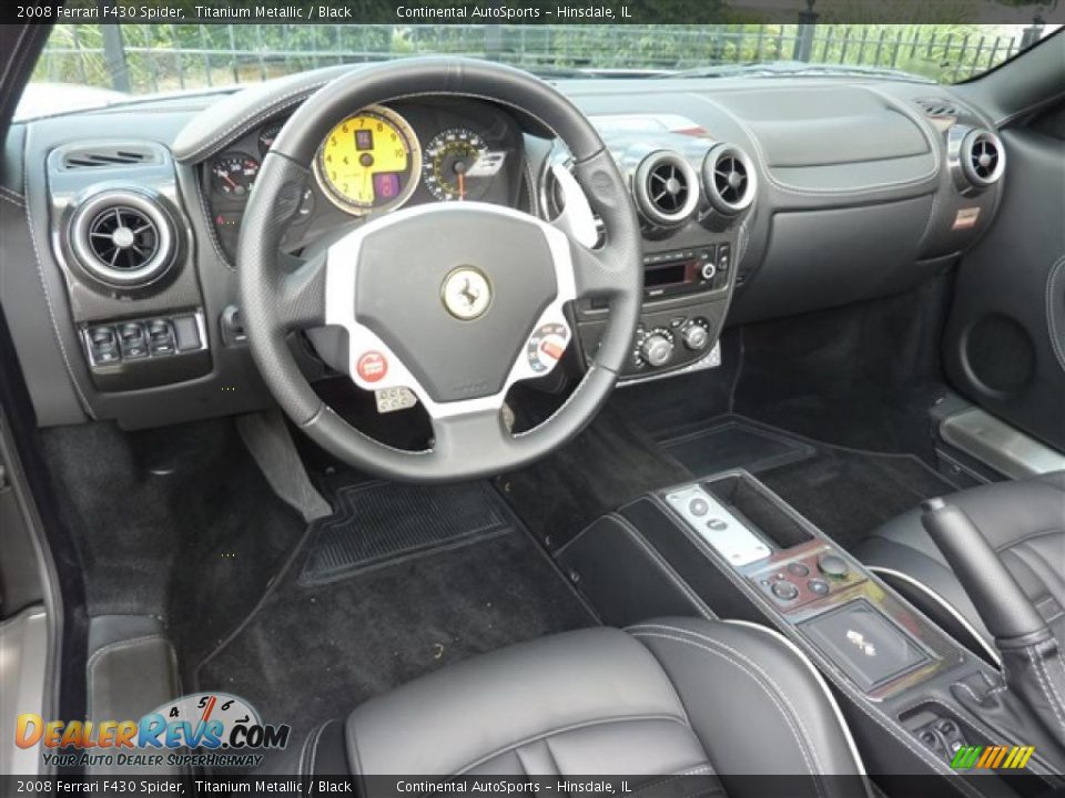 2008 Ferrari F430 Spider Titanium Metallic / Black Photo #23