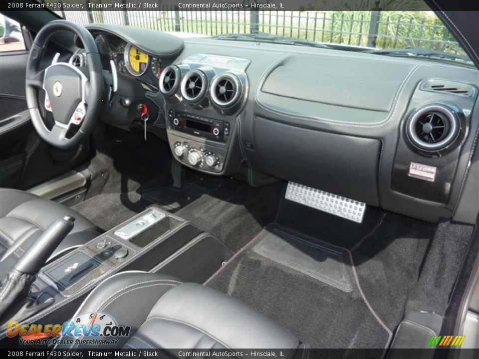 2008 Ferrari F430 Spider Titanium Metallic / Black Photo #24
