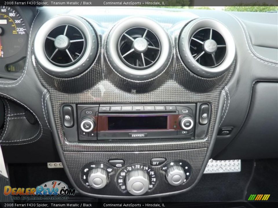 2008 Ferrari F430 Spider Titanium Metallic / Black Photo #26