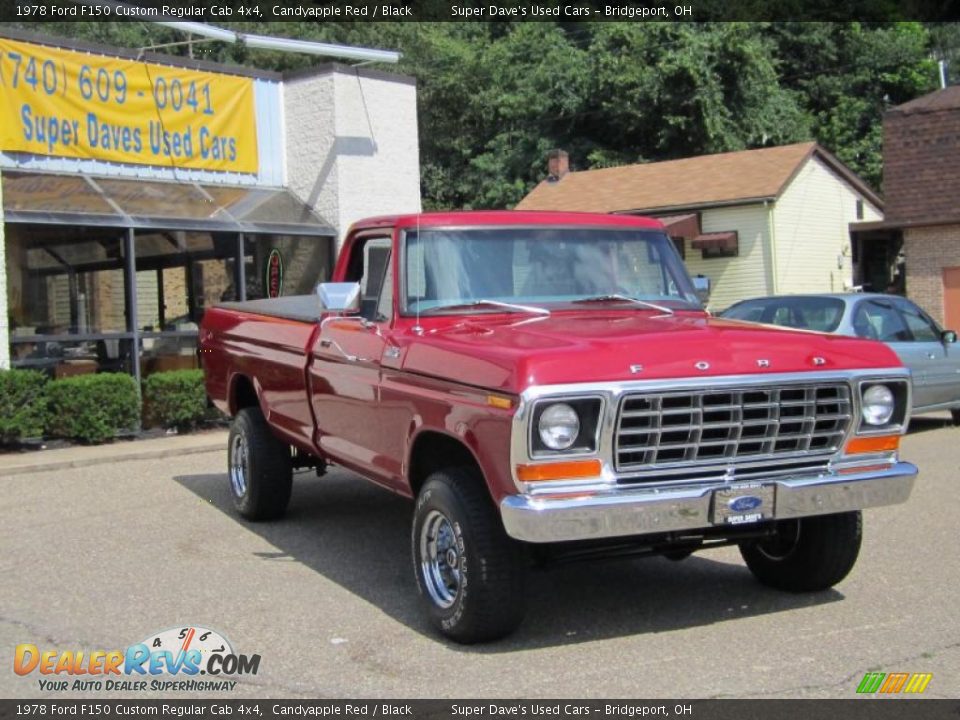 Candyapple Red 1978 Ford F150 Custom Regular Cab 4x4 Photo #1