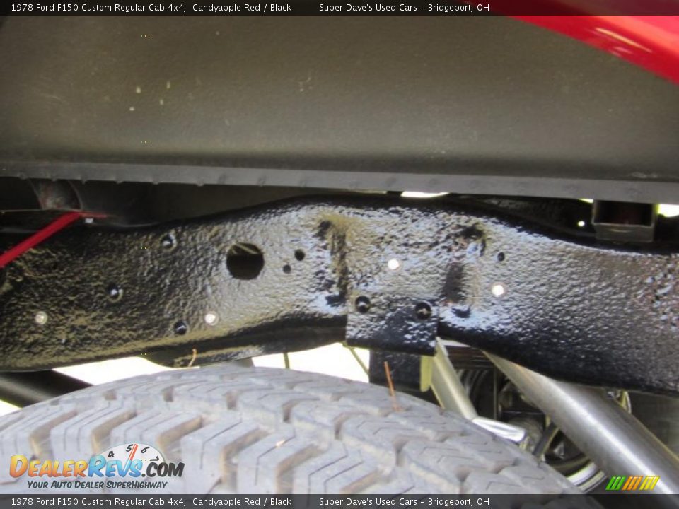 1978 Ford F150 Custom Regular Cab 4x4 Candyapple Red / Black Photo #5