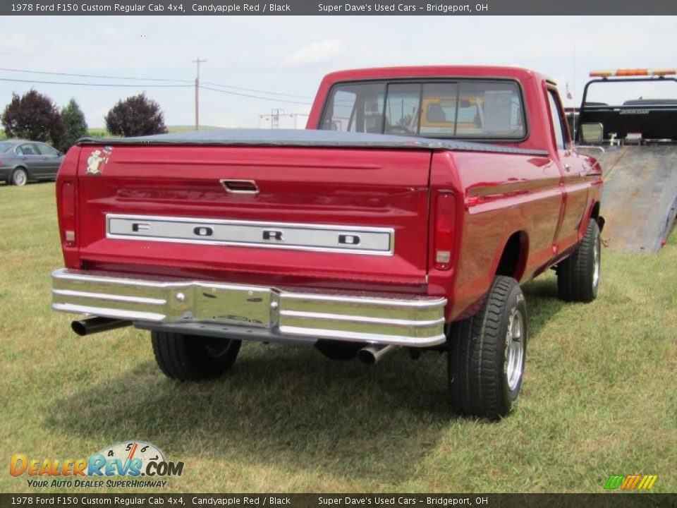 Candyapple Red 1978 Ford F150 Custom Regular Cab 4x4 Photo #10