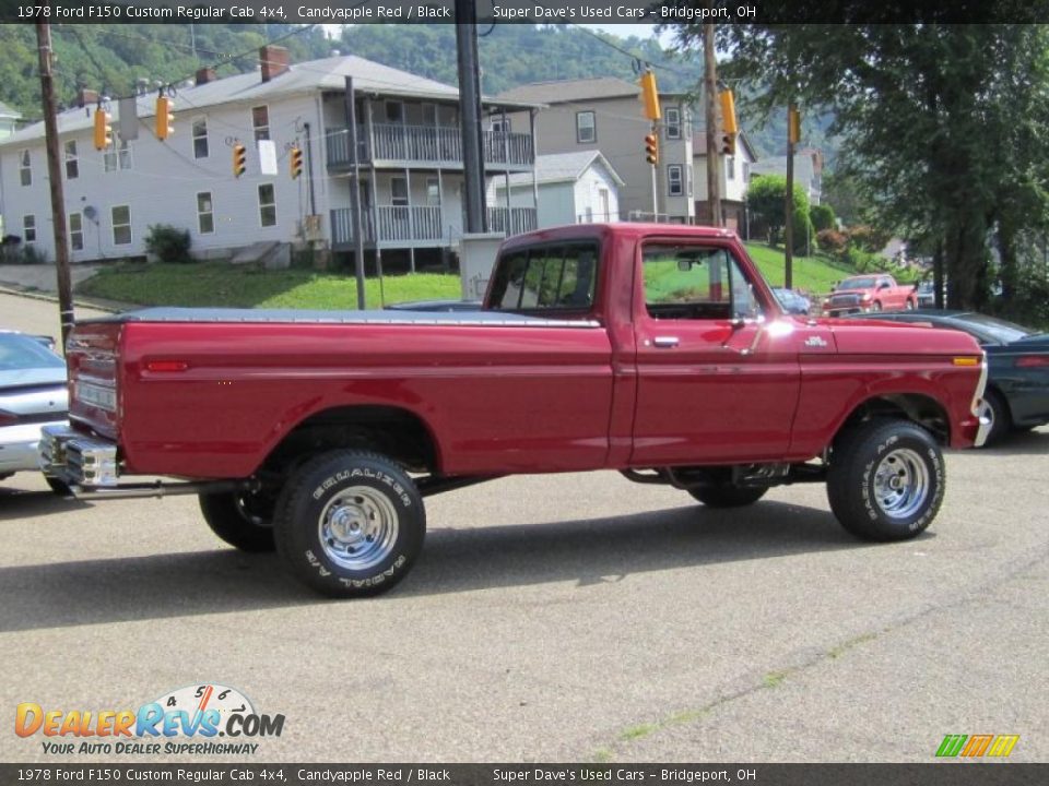 Candyapple Red 1978 Ford F150 Custom Regular Cab 4x4 Photo #22