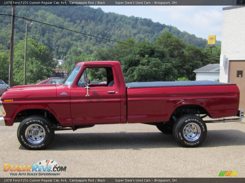 Candyapple Red 1978 Ford F150 Custom Regular Cab 4x4 Photo #27