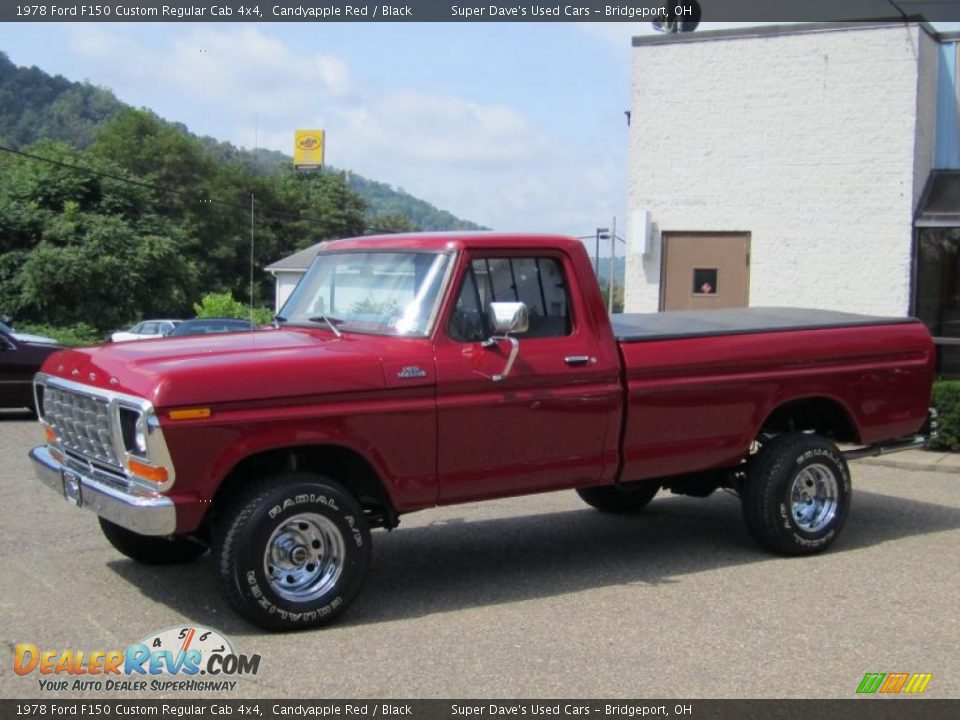 Candyapple Red 1978 Ford F150 Custom Regular Cab 4x4 Photo #28