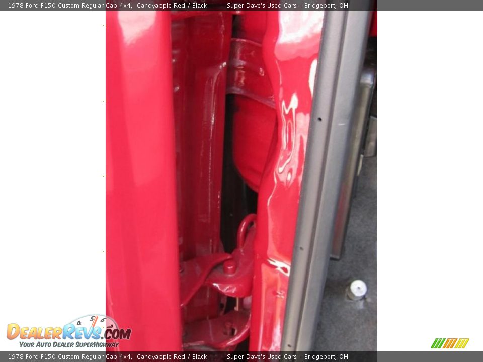 1978 Ford F150 Custom Regular Cab 4x4 Candyapple Red / Black Photo #34