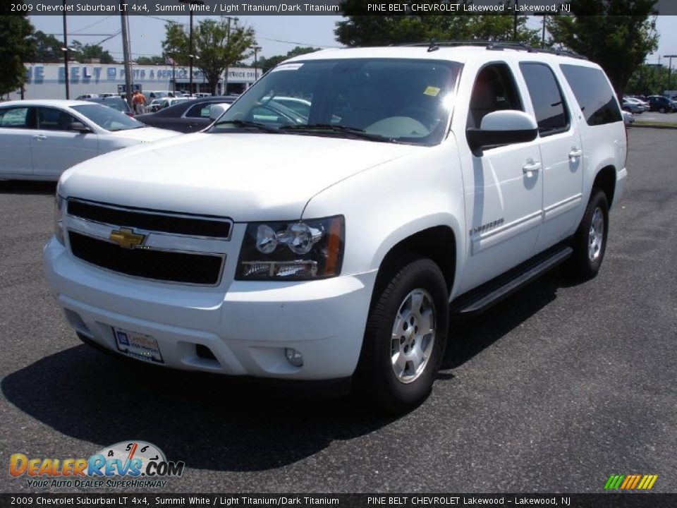 2009 Chevrolet Suburban LT 4x4 Summit White / Light Titanium/Dark Titanium Photo #1