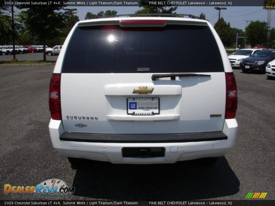 2009 Chevrolet Suburban LT 4x4 Summit White / Light Titanium/Dark Titanium Photo #5