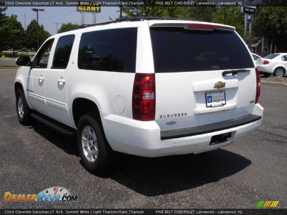 2009 Chevrolet Suburban LT 4x4 Summit White / Light Titanium/Dark Titanium Photo #6