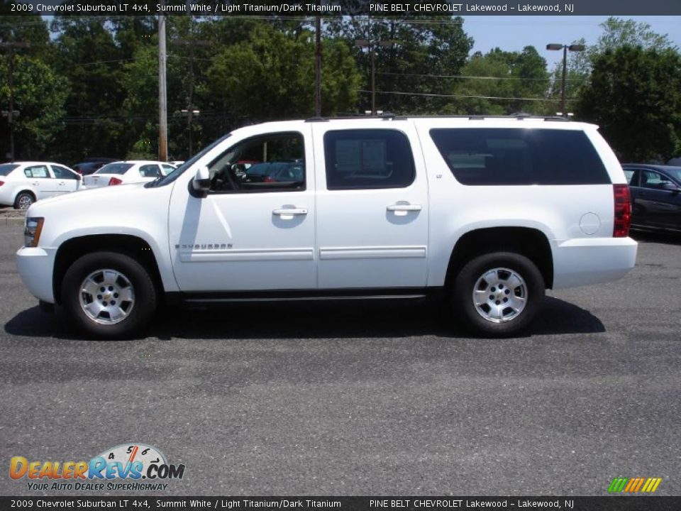 2009 Chevrolet Suburban LT 4x4 Summit White / Light Titanium/Dark Titanium Photo #9