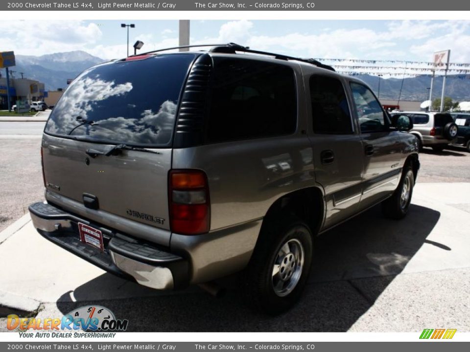 2000 Chevrolet Tahoe LS 4x4 Light Pewter Metallic / Gray Photo #4