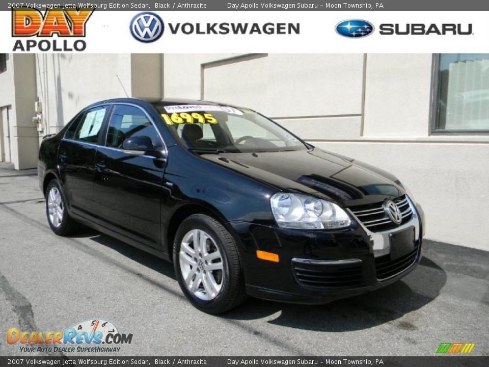 2007 Volkswagen Jetta Wolfsburg Edition Sedan Black / Anthracite Photo #1
