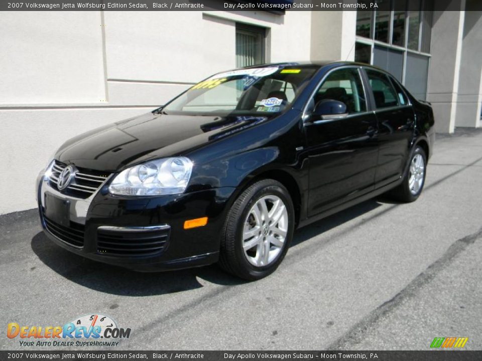 2007 Volkswagen Jetta Wolfsburg Edition Sedan Black / Anthracite Photo #2