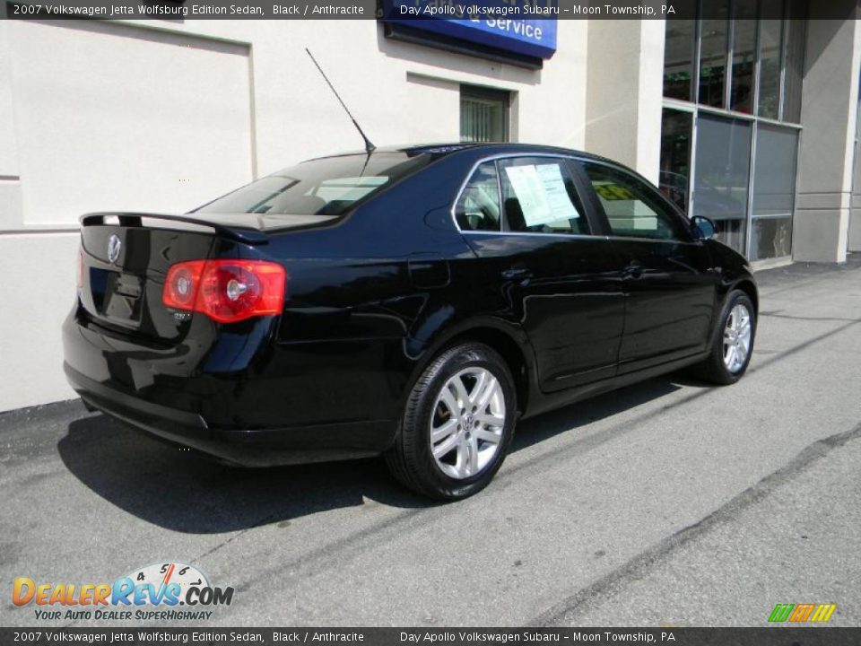 2007 Volkswagen Jetta Wolfsburg Edition Sedan Black / Anthracite Photo #3